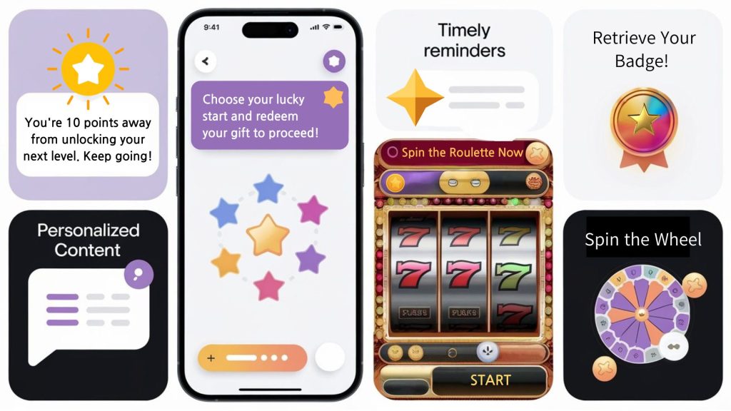 Types of the app gamification